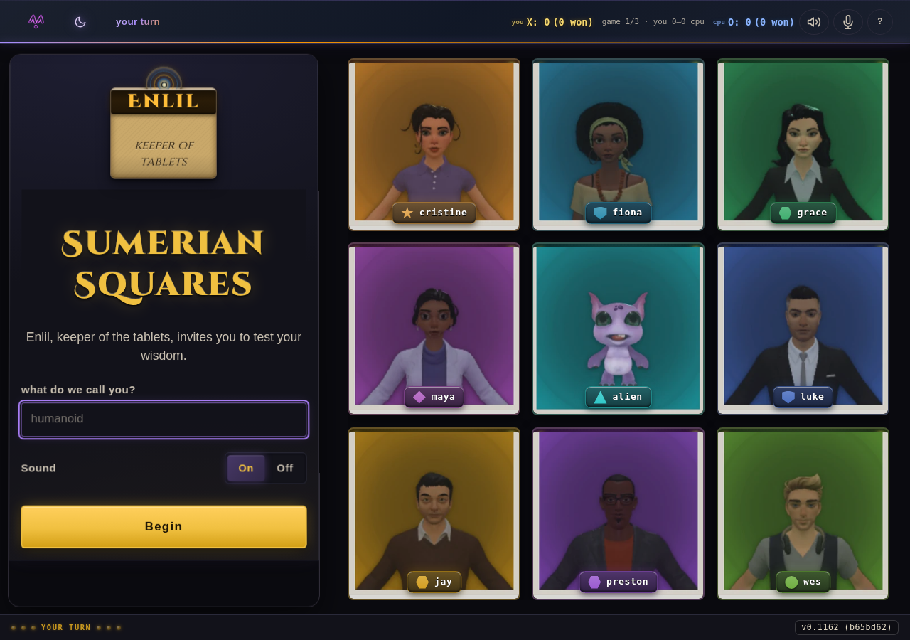 the sumerian squares hosts on stage
